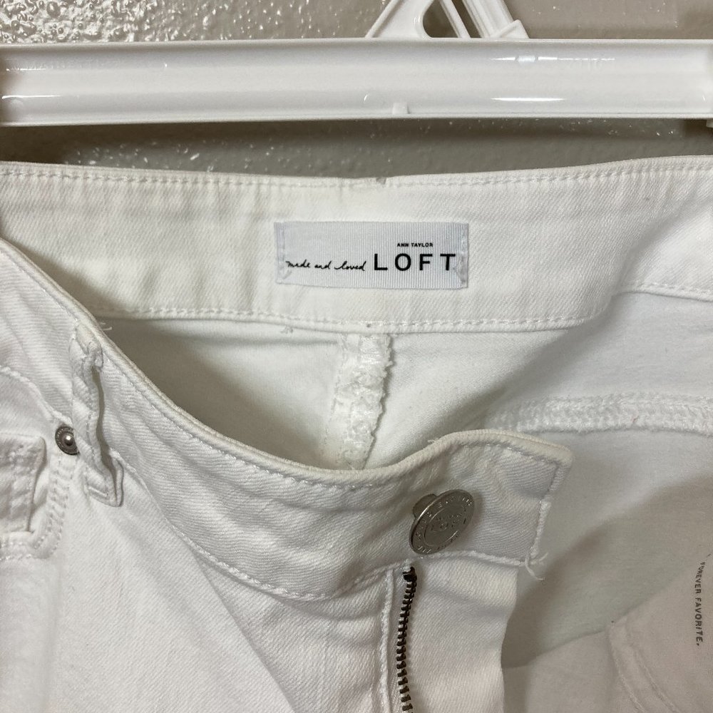 Loft, Curvy Skinny (12), White